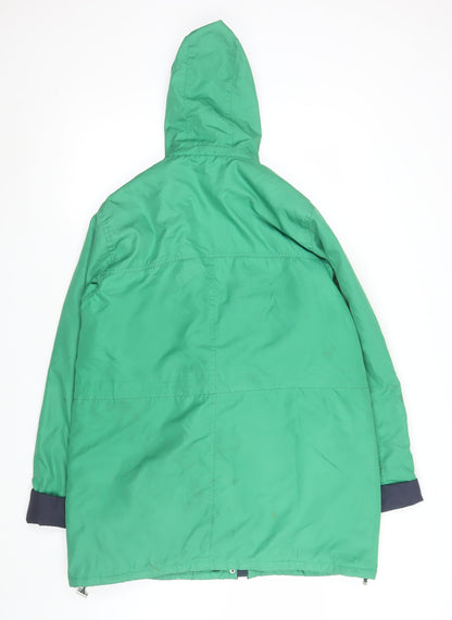 Mens UK Size 16 Being Casual Green Parka Coat