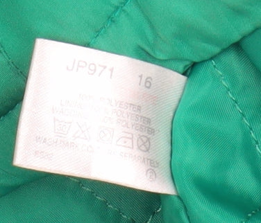 Mens UK Size 16 Being Casual Green Parka Coat