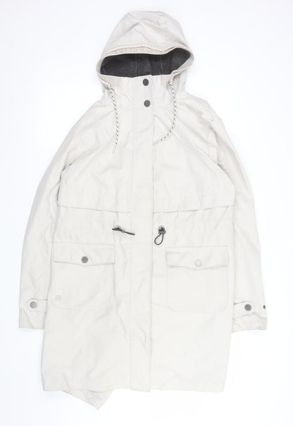 Womens UK Size 14 Gina Benotti Ivory Parka Coat