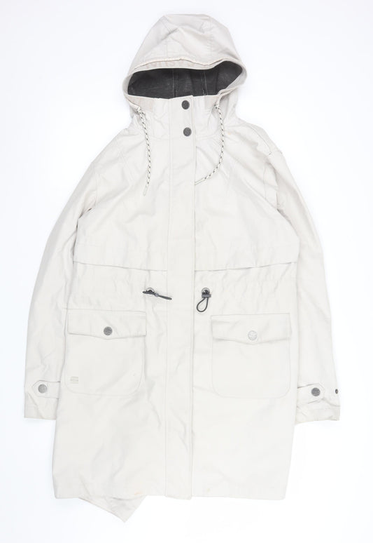 Womens UK Size 14 Gina Benotti Ivory Parka Coat