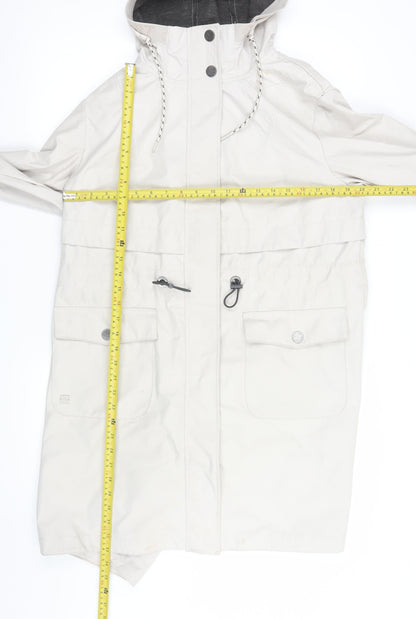 Womens UK Size 14 Gina Benotti Ivory Parka Coat