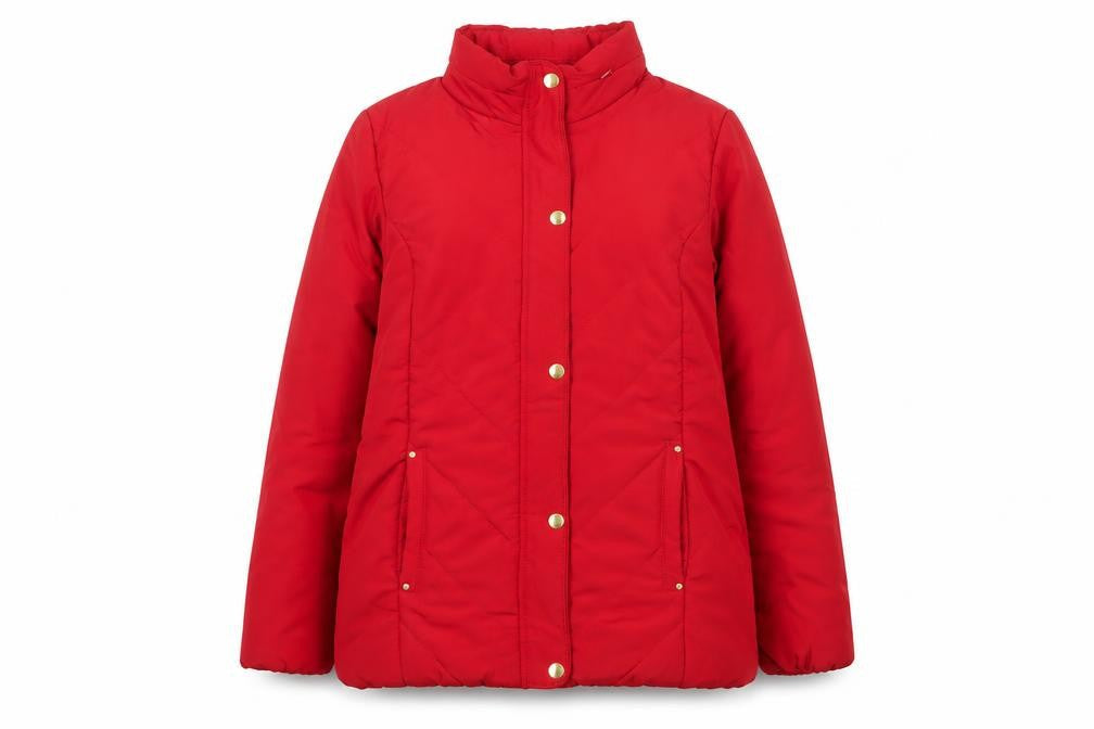 Womens UK Size 14 Isle Essentials Red Puffer Jacket