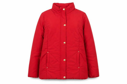 Womens UK Size 14 Isle Essentials Red Puffer Jacket