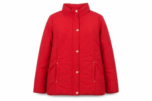 Womens UK Size 14 Isle Essentials Red Puffer Jacket