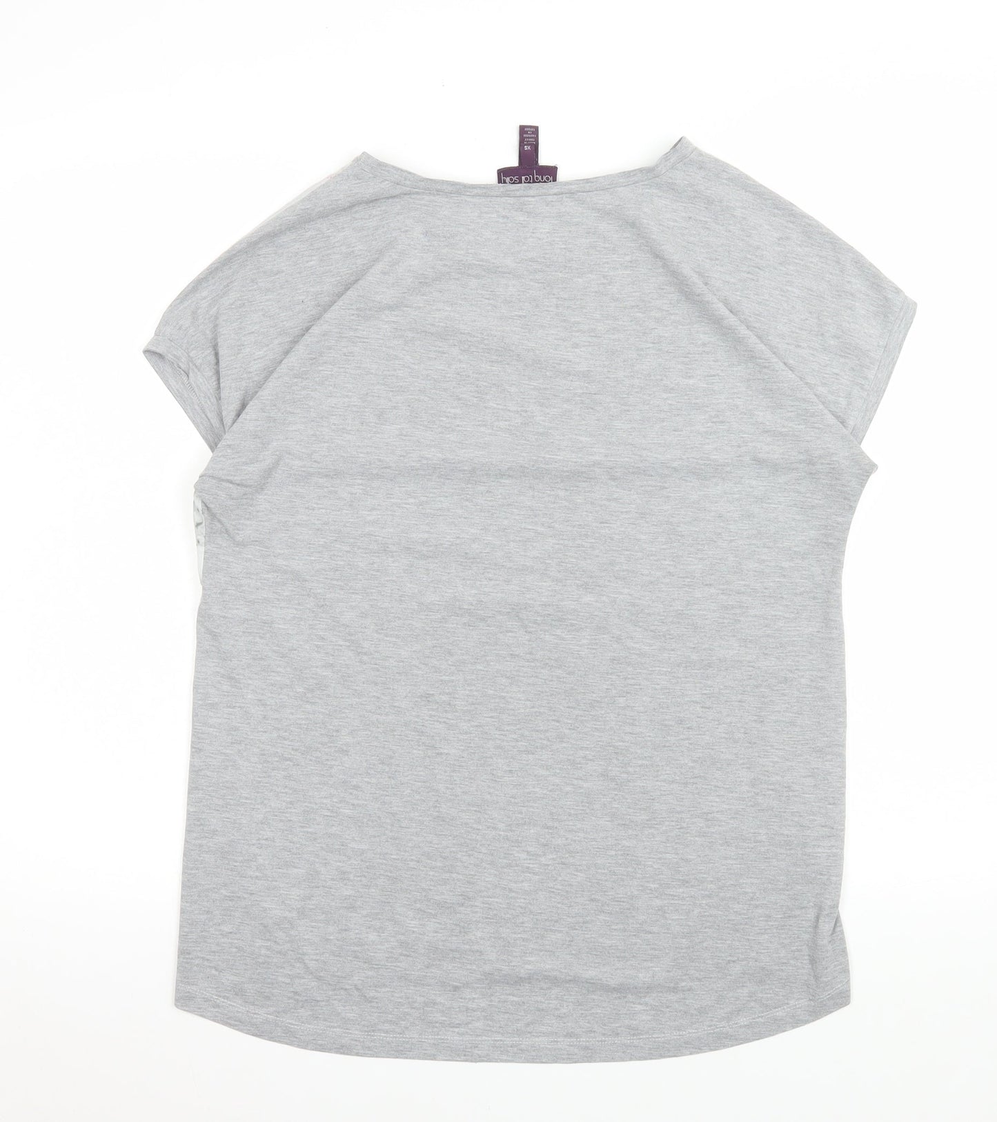 Womens UK Size XS Long Tall Sally Grey Basic T-Shirt