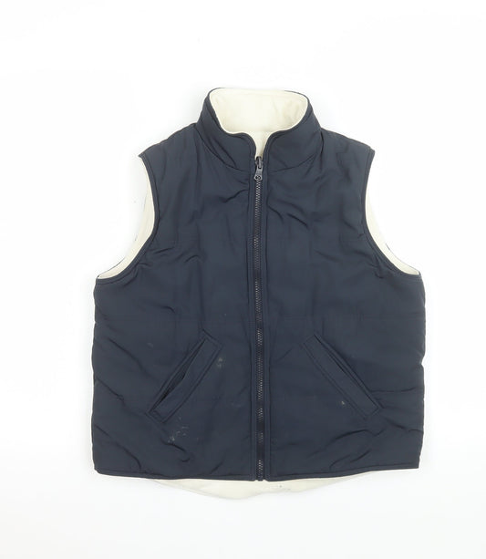 Womens UK Size 8 Marks and Spencer Blue Bodywarmer
