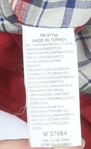 Mens UK Size S NEXT Red Rain Coat