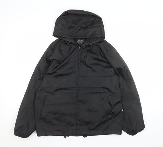 Mens UK Size M NX Sport Black Windbreaker Coat