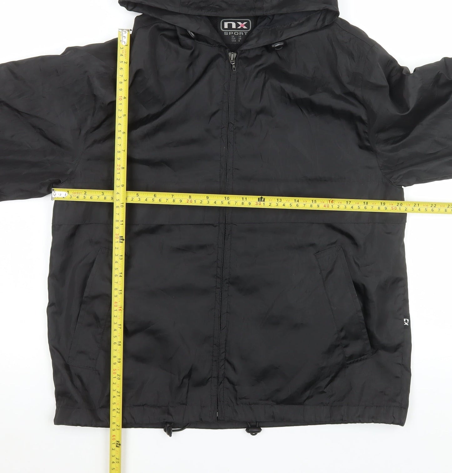 Mens UK Size M NX Sport Black Windbreaker Coat