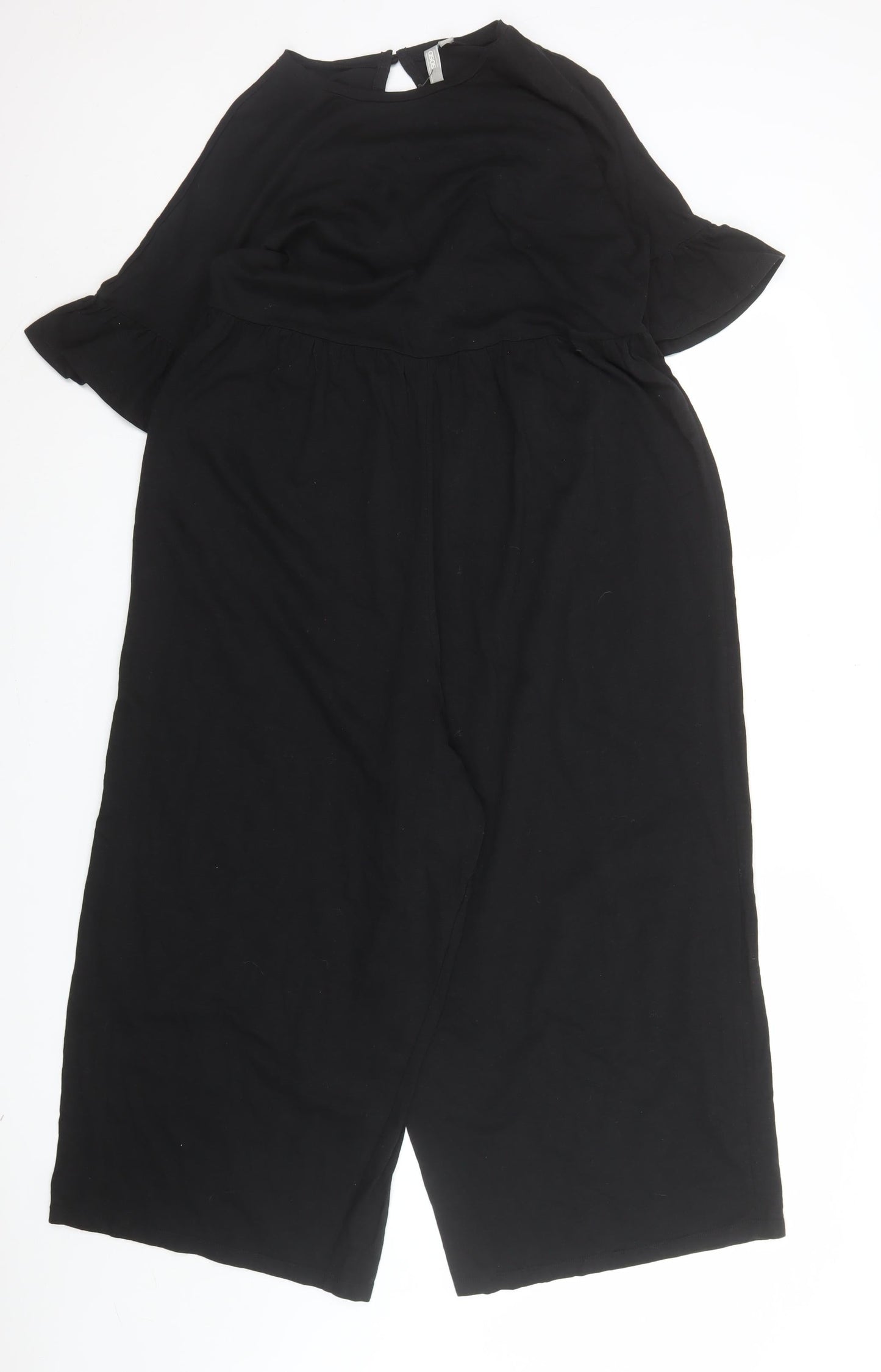 Womens UK Size 10 ASOS One-Piece Black Jumpsuit