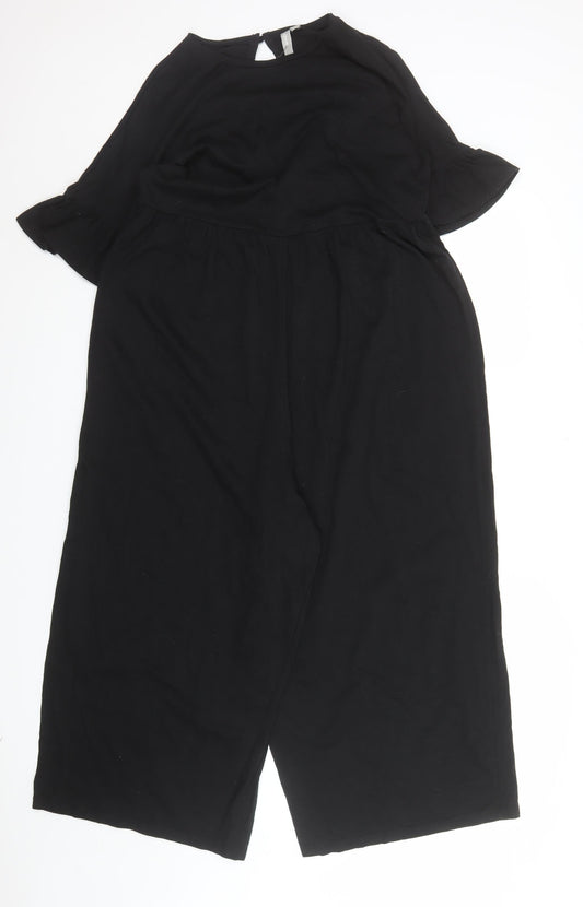 Womens UK Size 10 ASOS One-Piece Black Jumpsuit