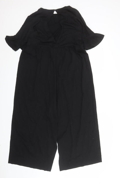 Womens UK Size 10 ASOS One-Piece Black Jumpsuit