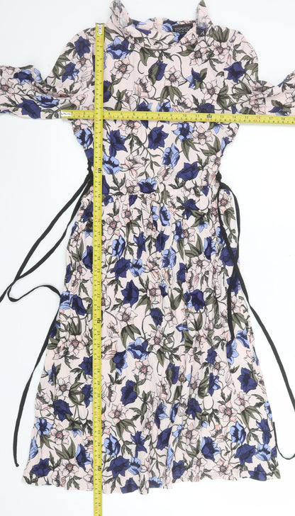 Womens UK Size 10 Topshop Fit & Flare Dress