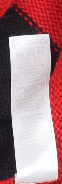 Womens UK Size 12 Dunnes Red Basic Button-Up