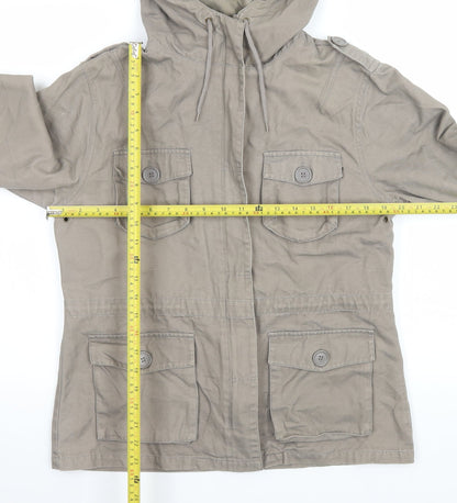 Mens UK Size 14 Foxhole Beige Anorak Coat