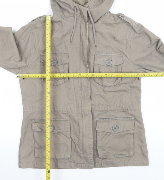 Mens UK Size 14 Foxhole Beige Anorak Coat
