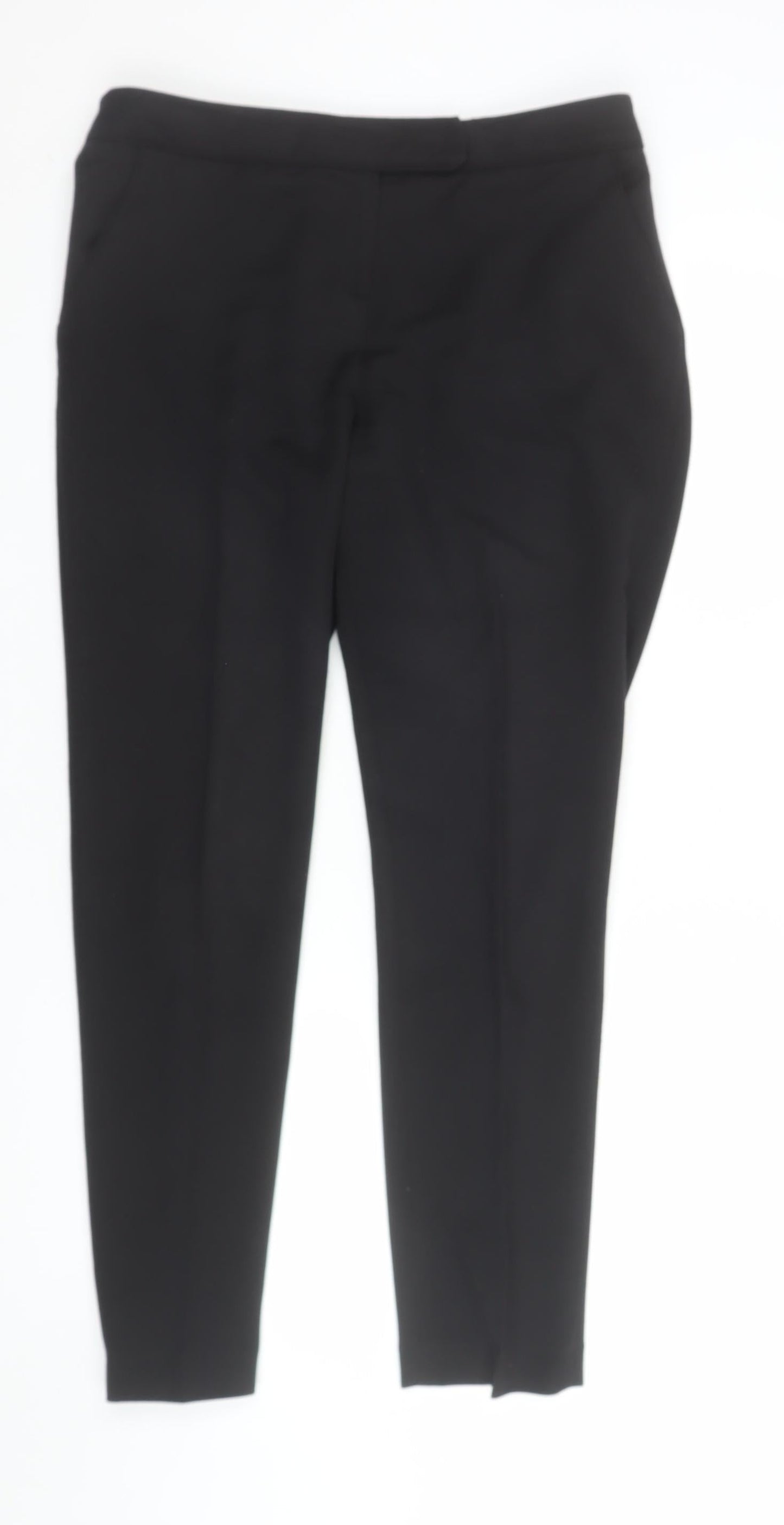 Womens UK Size 12 Wallis Slim Fit BusinessFormal Black Trousers