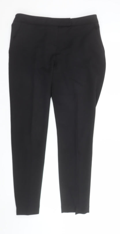 Womens UK Size 12 Wallis Slim Fit BusinessFormal Black Trousers