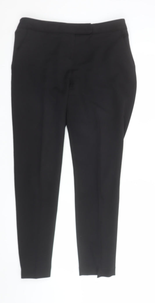 Womens UK Size 12 Wallis Slim Fit BusinessFormal Black Trousers