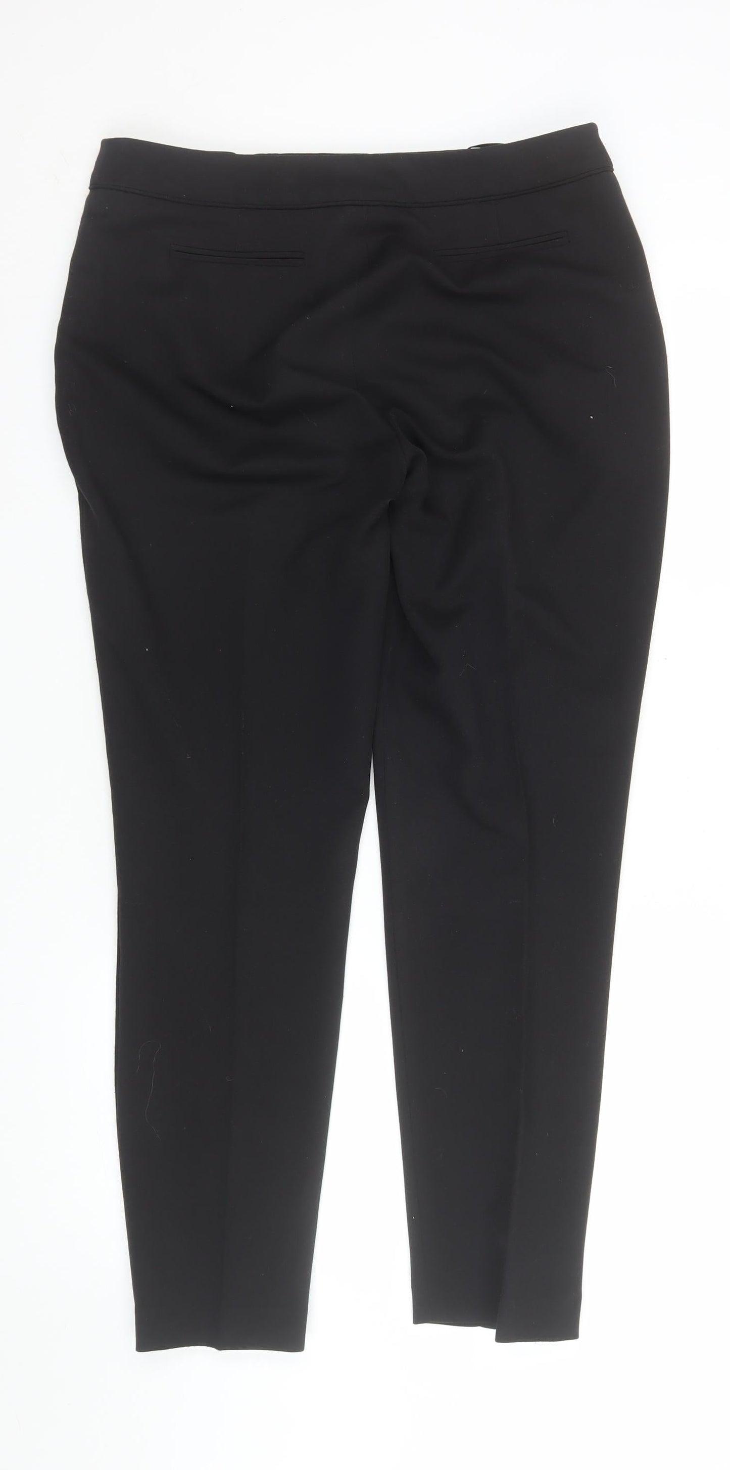 Womens UK Size 12 Wallis Slim Fit BusinessFormal Black Trousers