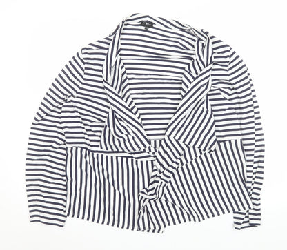 Womens UK Size 18 Emreco Blue Basic Jacket