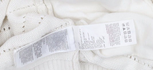 Womens UK Size L Mint Velvet Ivory Cardigan Jumper