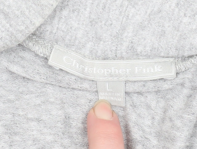 Womens UK Size L Christopher Fink Grey Basic Jacket