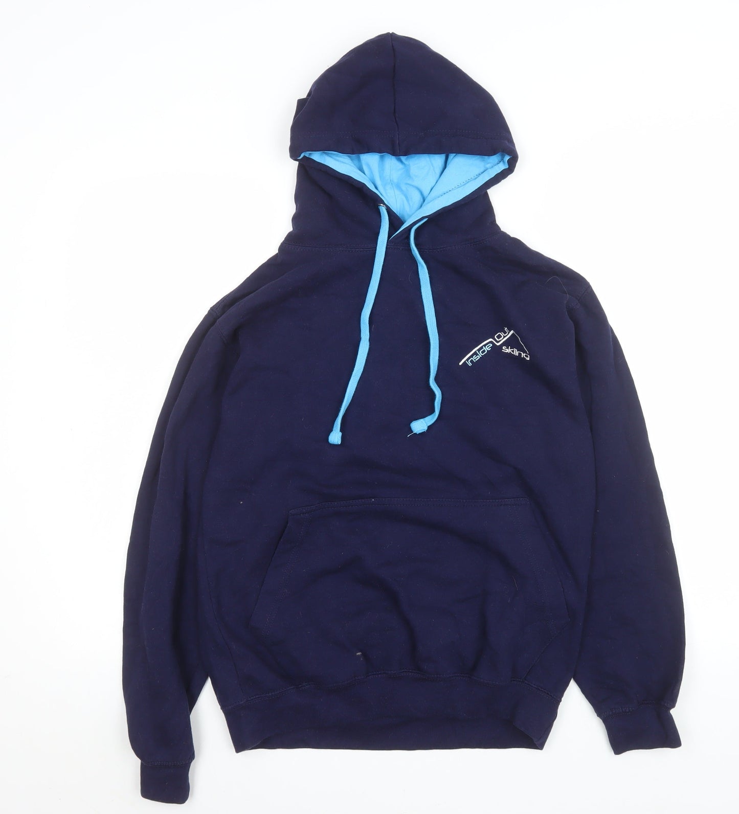 Mens UK Size S Just Hoods Blue Pullover Hoodie
