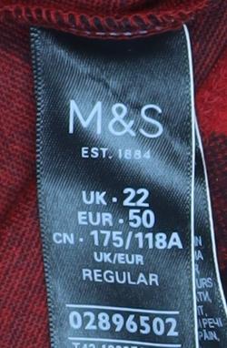 Womens UK Size 22 Marks and Spencer Shift Dress