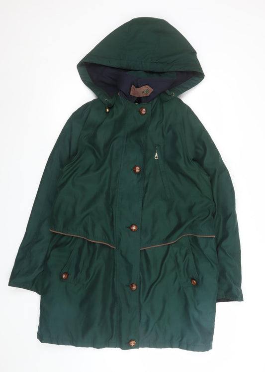 Mens UK Size 10 Marks and Spencer Green Parka Coat
