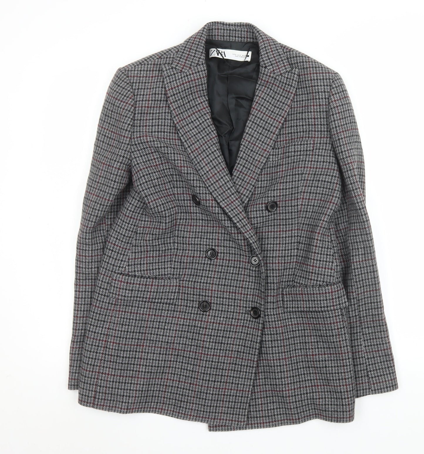 Womens UK Size 8 Zara Regular Grey Blazer