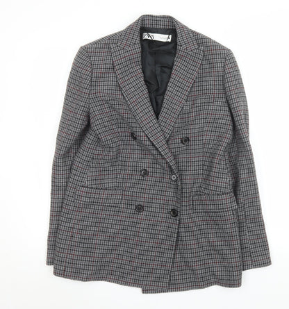 Womens UK Size 8 Zara Regular Grey Blazer