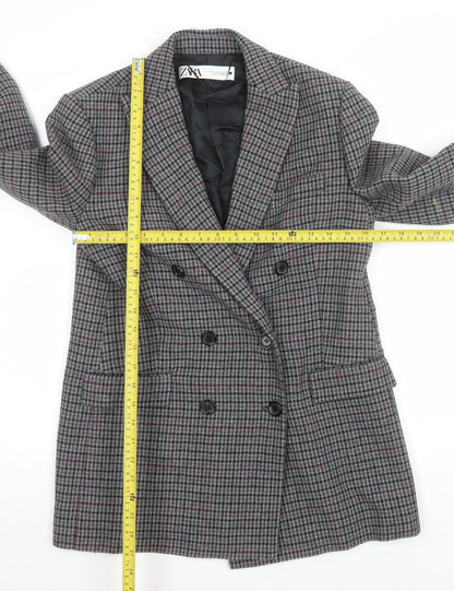 Womens UK Size 8 Zara Regular Grey Blazer