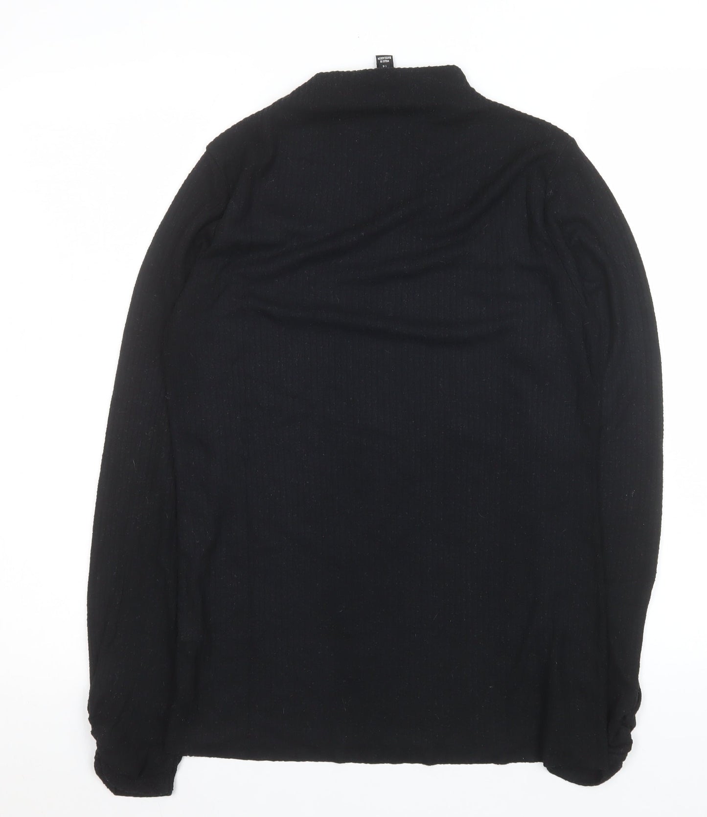 Womens UK Size 14 River Island Black Basic T-Shirt