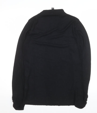 Womens UK Size 14 River Island Black Basic T-Shirt