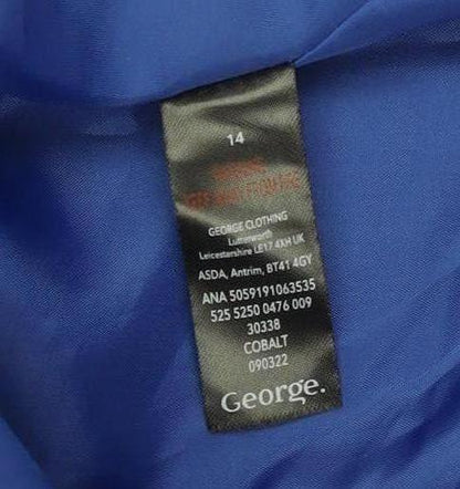 Womens UK Size 14 George Blue Blazer