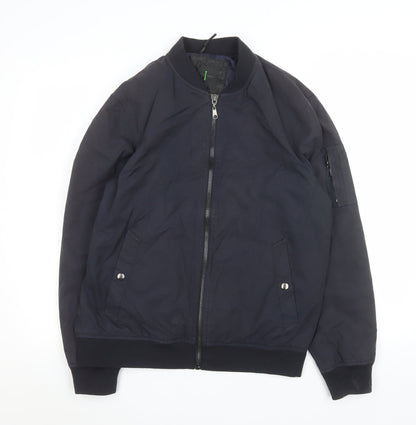 Mens UK Size M Jasper Conran Blue Bomber Jacket