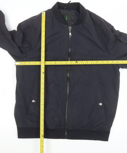 Mens UK Size M Jasper Conran Blue Bomber Jacket