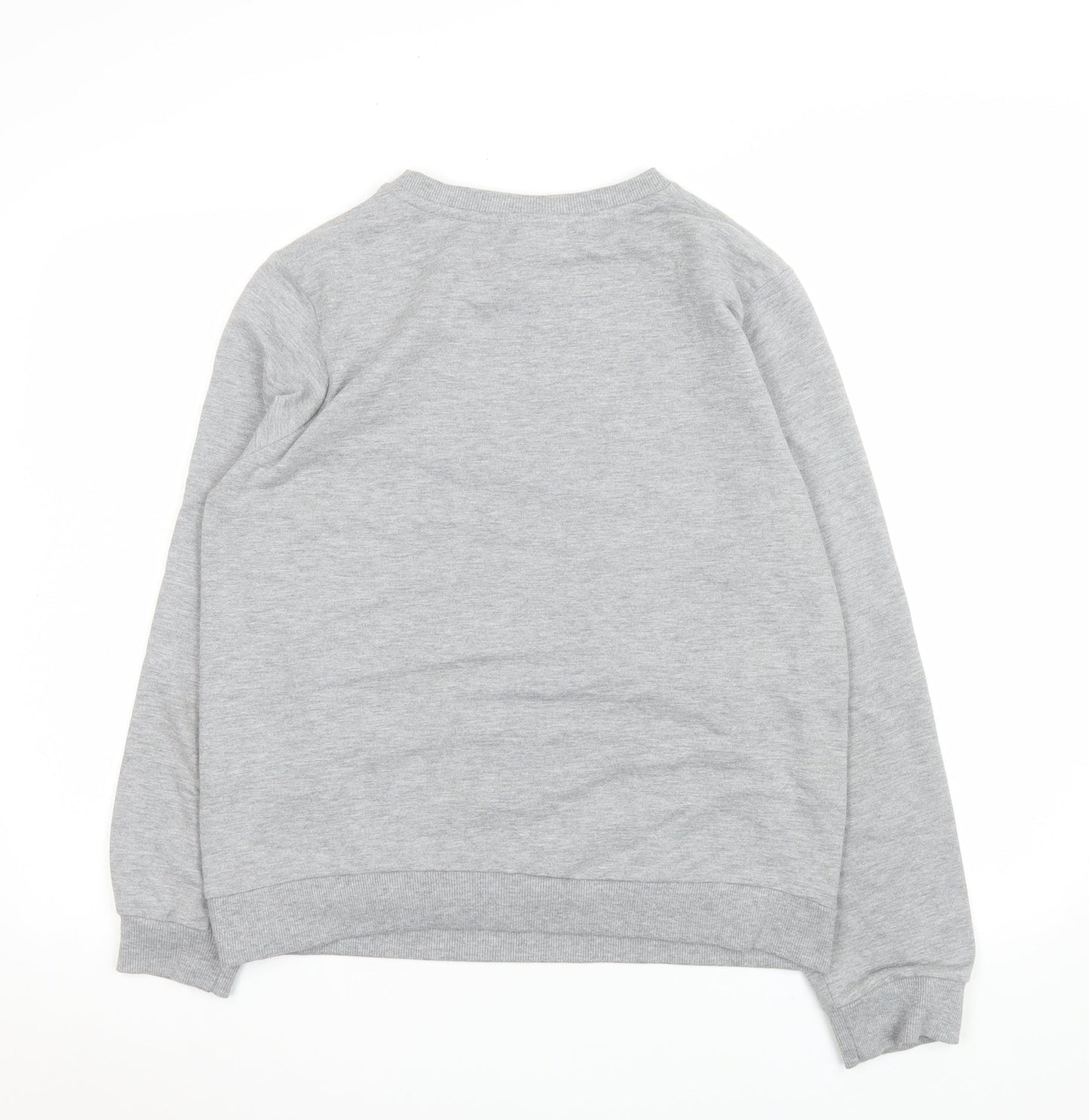 Womens UK Size S Disney Grey Basic T-Shirt