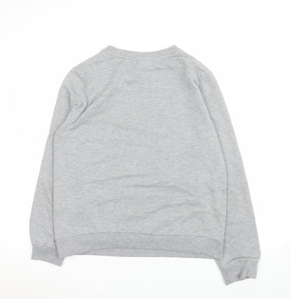 Womens UK Size S Disney Grey Basic T-Shirt
