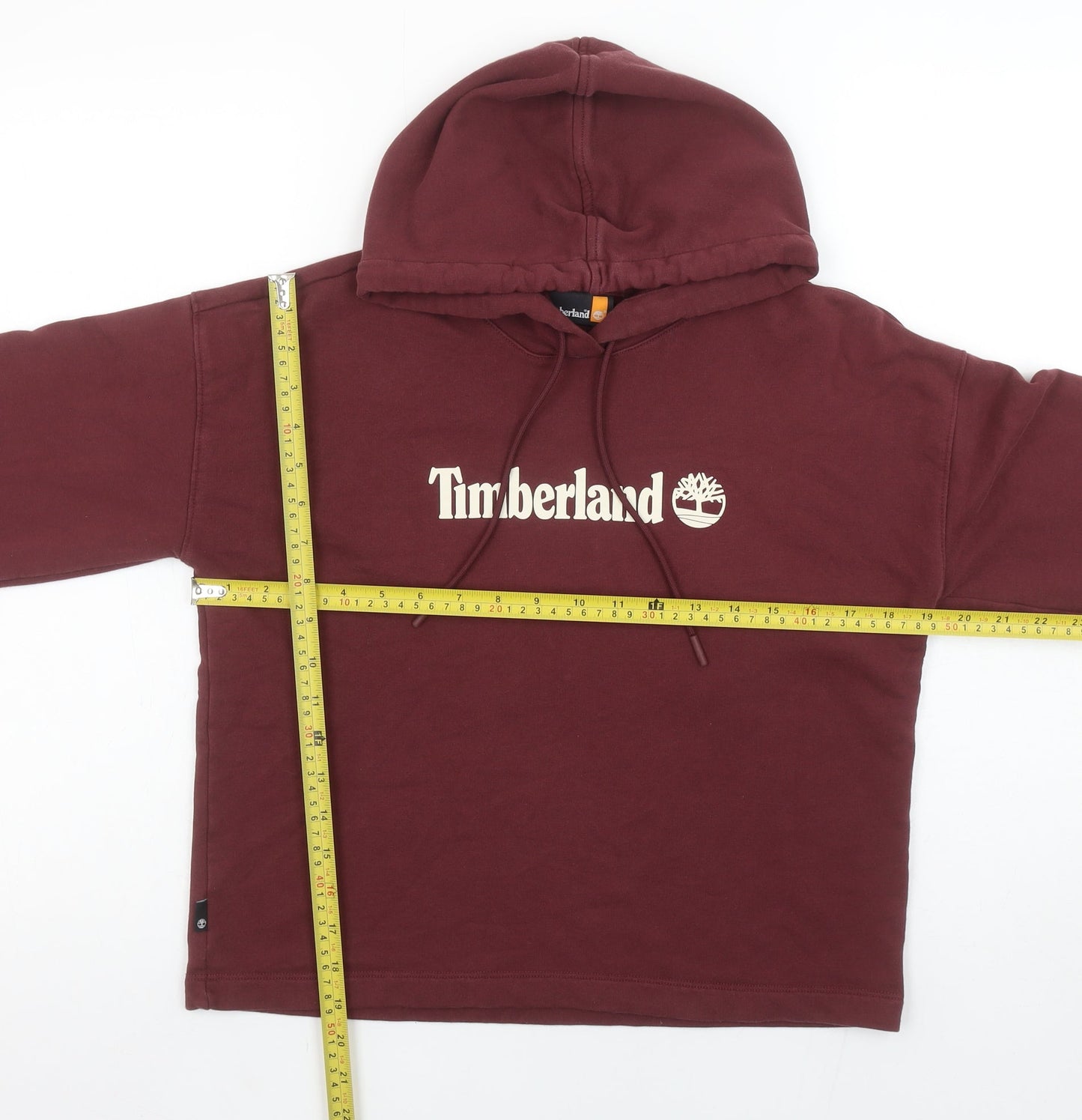Womens UK Size XS Timberland Red Pullover Hoodie
