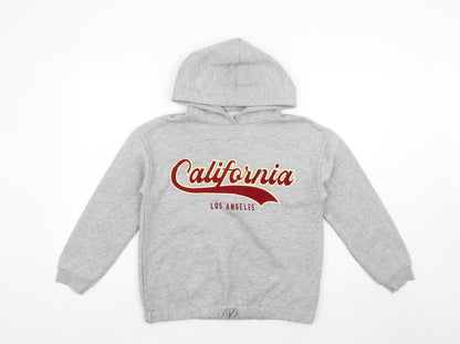 Girls UK Size 11-12 Years Zara Grey Pullover Hoodie
