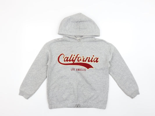 Girls UK Size 11-12 Years Zara Grey Pullover Hoodie