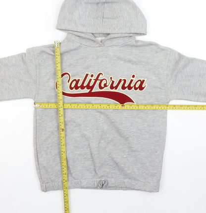 Girls UK Size 11-12 Years Zara Grey Pullover Hoodie