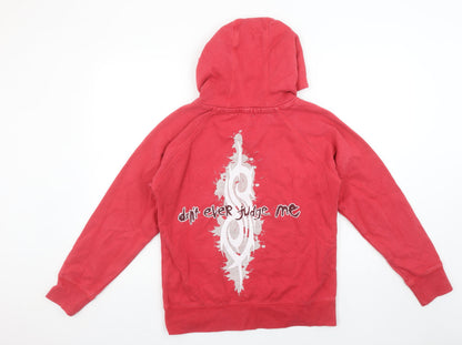 Womens UK Size M Slipknot Red Pullover Hoodie