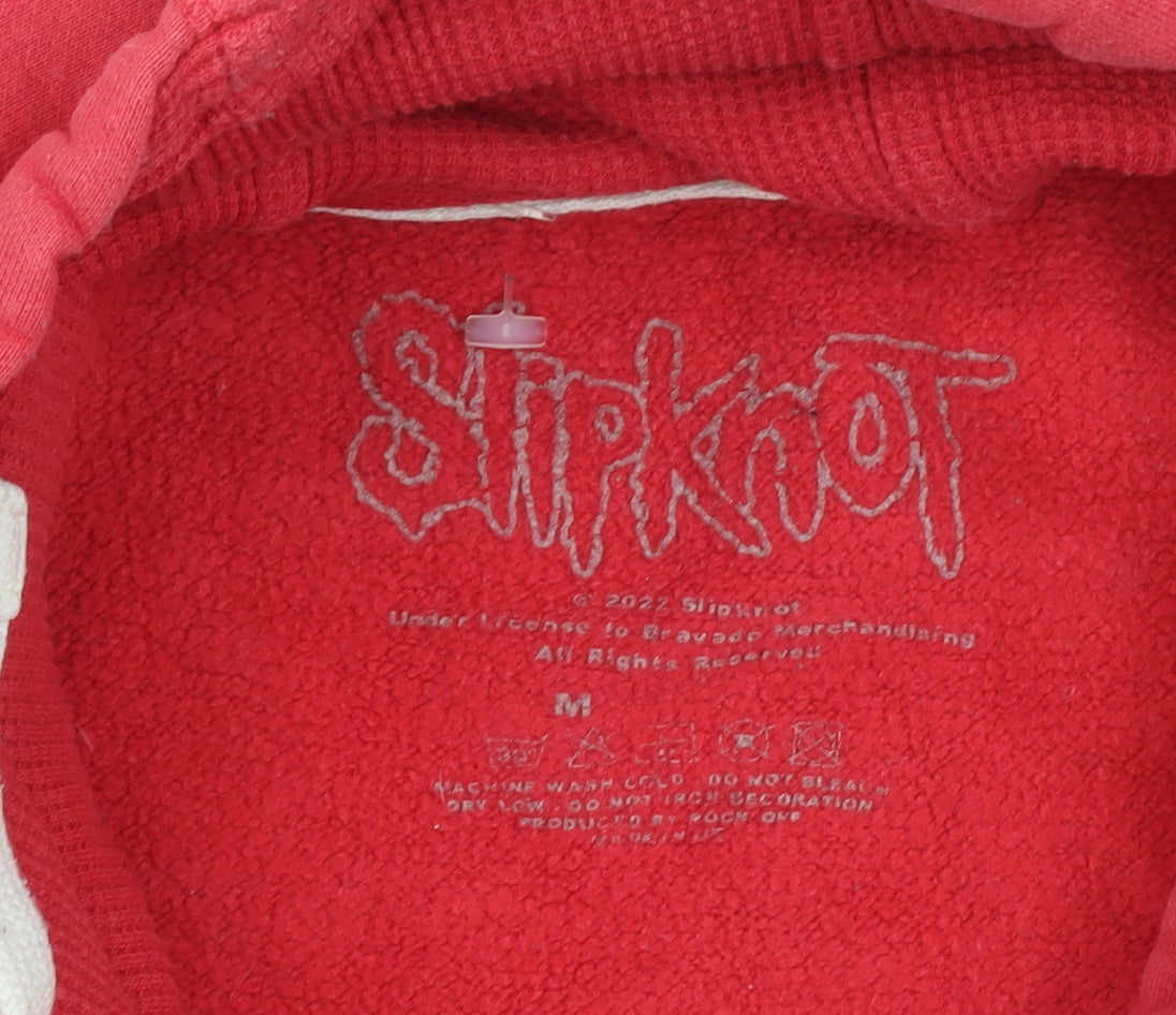 Womens UK Size M Slipknot Red Pullover Hoodie