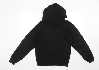 Boys UK Size 12-13 Years Club Classic Black Pullover Hoodie