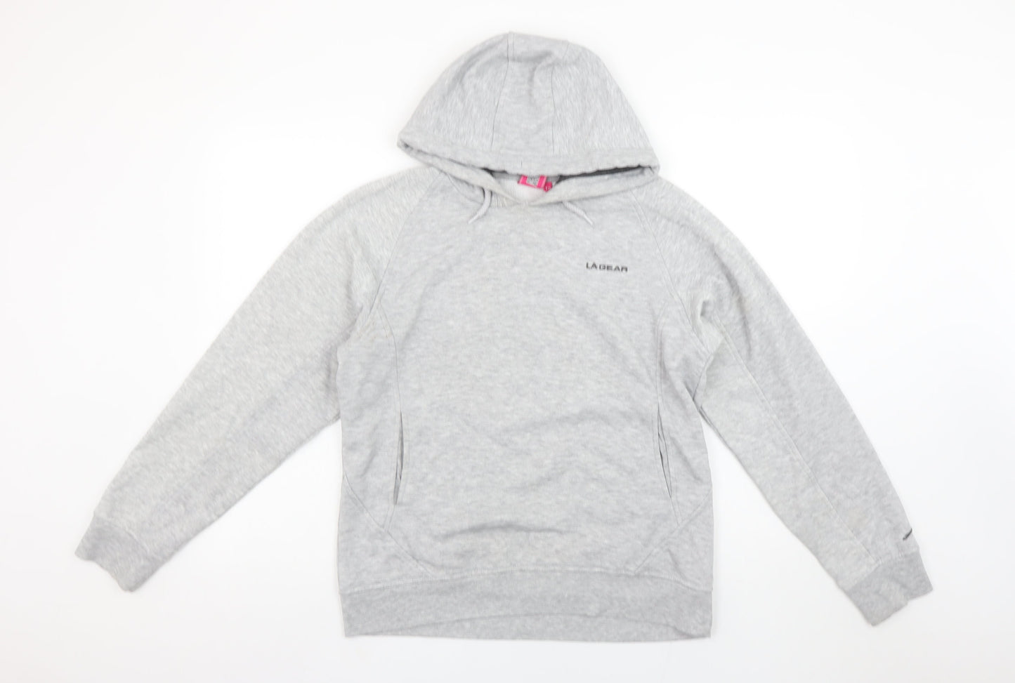 Womens UK Size 12 LA Gear Grey Pullover Hoodie