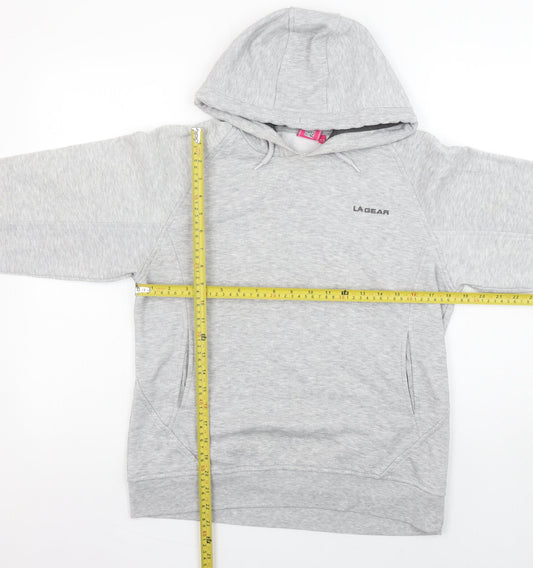 Womens UK Size 12 LA Gear Grey Pullover Hoodie
