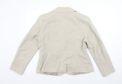 Womens UK Size 16 George Petites Beige Blazer